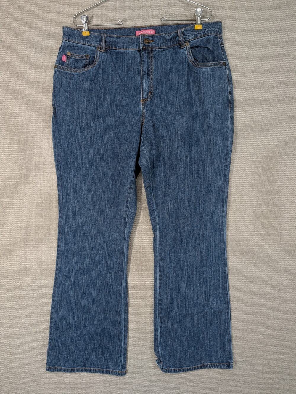 Woman Within Blue Jeans Size 16W Natural Fit Boot Cut -0826H40